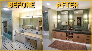 DIY Bathroom Remodel  Start to Finish Renovation and Design [upl. by Hammerskjold]