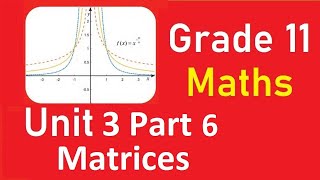 Grade 11 Maths Unit 3 Part 6 homogeneous system of linear equations and inverse of square matrix [upl. by Sorel147]