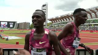 Huge PB amp World Lead 265081 for Daniel Mateiko Kenya  PreClassic 2024 Diamond League in Eugene [upl. by Eelarak]