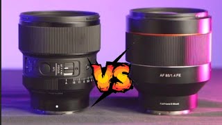 Samyang AF 85mm F14 VS Sigma 85mm f14 DG DN Art Sony E [upl. by Dorcy960]