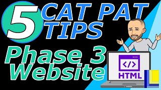 5 CAT PAT TIPS  Phase 3 Website  Computer Applications Technology [upl. by Marillin237]