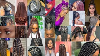 Newest🤩Braids Hairstyles for All Occasions Ghana Weaving Hairstyles Latest Cornrow Hair Do [upl. by Akena]