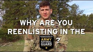 Why are you reenlisting in the Army National Guard [upl. by Suilmann]