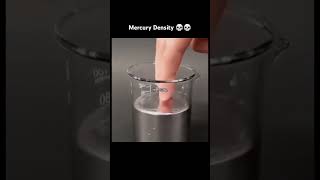 Density of mercury mercury viralvideo viralshort science experiment [upl. by Nauwtna]