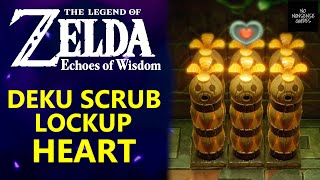 Zelda Echoes of Wisdom Deku Scrub Lockup Piece of Heart  How to Reach [upl. by Yelyak]