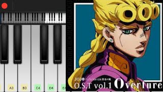 Giornos theme Best part  Piano perfect [upl. by Downey]