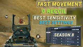 0 RECOIL SENSITIVITY  FAST MOVEMENT  BEST SENSITIVITY SETTINGS CODM BR  CODM BR GAMEPLAY [upl. by Jenne]