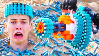 Nerf War Million Subscribers Battle 1 [upl. by Veta]