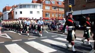 Argyll and Sutherland Highlanders March through Canterbury [upl. by Chiang]