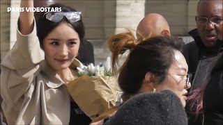 Yang Mi  Paris Fashion Week 27 september 2024 show Loewe [upl. by Ahsrop940]