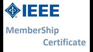 How to download IEEE Membership Certificate [upl. by Santana]