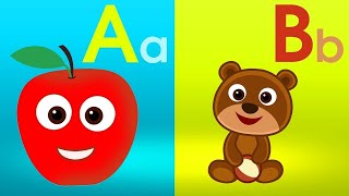 Phonics Song with TWO Words  A For Apple  ABC Alphabet Songs with Sounds for Children [upl. by Ettenuj]