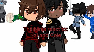 The Ninjago react to Kai and ColeNinjagoLavashippingGacha reaction [upl. by Salvador270]