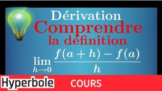 dérivation • fonction • comprendre la définition • cours IMPORTANT • Première spé maths S ES STI [upl. by Anawait815]