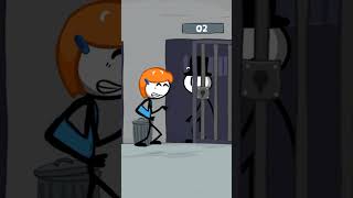 சோணமுத்துவை காப்பாத்திய தன் Girlfriend  Prison Break Stickman Story Gameplay Part 39 shorts [upl. by Suoiluj313]