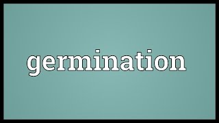 Germination Meaning [upl. by Lundt646]