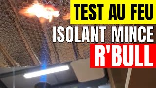 Test au feu isolant mince thermoréflecteur RBULL [upl. by Howes]