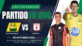 🔴 BUCARAMANGA VS AMERICA PARTIDO EN VIVO  SEMIFINAL COPA COLOMBIA 2024 [upl. by Aible657]