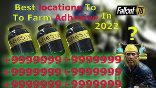 Fallout 76 The Best Adhesive Farm In 2022 NEW [upl. by Iinden]