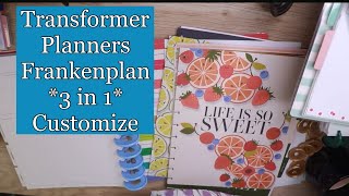 Happy Planner Customizable 3 Planners Into 1 Planners TRANSFORMER PLANNING [upl. by Aneleasor]