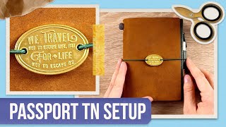 Adding Charms to A Travelers Notebook Galen Leather Wallet Setup [upl. by Quint952]