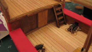 Wood Model Ship Plans and Tutorial Series  Video 5  Deck Planking [upl. by Peisch]