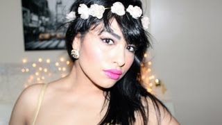 DIY ♡ Corona con flores RoseFloral Crown [upl. by Lihp]