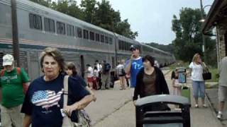 Amtrak 7 at Wisconsin Dells 71910 [upl. by Aissela]