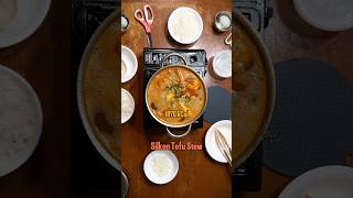 silken tofu soup cooking foodbloggers vlog koreanfood tofu [upl. by Kelila]