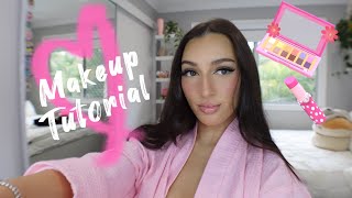 IN  DEPTH MAKEUP TUTORIAL  covering acne FULL GLAM 🎀 [upl. by Akeim]