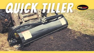 Skid Steer Tiller Attachment by Quick Attach [upl. by Ivory]