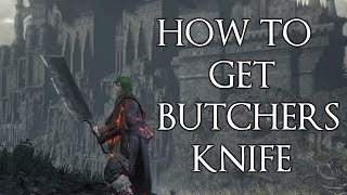 Dark Souls 3 How To Get The Butchers Knife Early A Scaling Strength Weapon [upl. by Uol994]