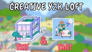 Y2K Loft  Creative Workshop Pack 🎨🖌️ Toca Boca House Ideas 😍 TOCA GIRLZ [upl. by Asyram]