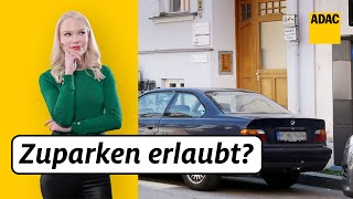 Vor diesen Grundstückseinfahrten dürft ihr parken  Oder  ADAC  Recht Logisch [upl. by Krenek]