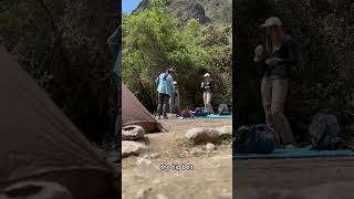 Inca trail backpack incatrailtourguide professionaltourguideperu motherearthtreks [upl. by Grefe]