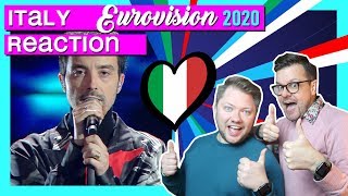 Italy Eurovision 2020  REACTION  Diodato  Fai Rumore [upl. by Anavoig424]