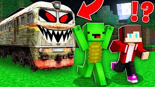 How Mikey and JJ ESCAPE From SCARY TRAIN in Minecraft  Maizen [upl. by Ahoufe315]