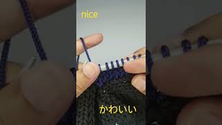 Entrelac knitting entrelacknit shortvideo knit rajut belajarmerajut music hobby polyrope [upl. by Yllehs]