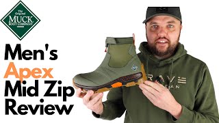 Muck Boot Mens Apex Mid Zip Boot Review 2022 [upl. by Aehs]