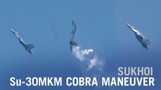 Sukhoi Su30MKM Cobra Maneuver – AIN [upl. by Emmit]