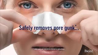 Bioré Pore Strips Remove pore gunk instantly [upl. by Yuji361]