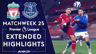 Liverpool v Everton  PREMIER LEAGUE HIGHLIGHTS  2202021  NBC Sports [upl. by Anselma]