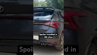 Spoiler installed in i20 nline shortsfeed shorts shortsviral shortvideo spoiler i20nline [upl. by Eynaffit476]