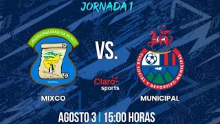 Mixco vs Municipal EN VIVO ONLINE JORNADA 1 LIGA NACIONAL GT APERTURA 2024 [upl. by Salvador295]