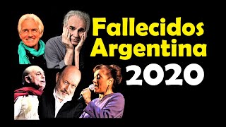 Principales Figuras de Argentina Fallecidas en el 2020 Con índice en la descripción del vídeo [upl. by Gies487]