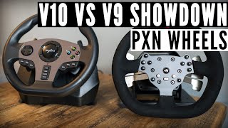 PXN V10 vs V9 Entrylevel steering wheel SHOWDOWN [upl. by Ethbin]