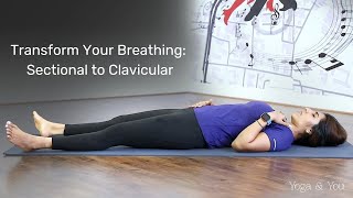 Sectional Breathing  Abdominal Breathing  Thoracic Breathing  Clavicular Breathing  VentunoYoga [upl. by Zacarias]