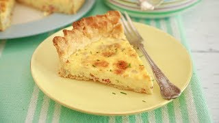 Deliciously Simple Quiche Lorraine Recipe with EggFree Option [upl. by Phyl540]