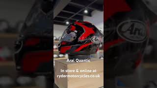 Arai Quantic in store amp online at wwwrydermotorcyclescouk FuelingYourFreedom arai araihelmet [upl. by Refotsirhc]