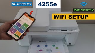 HP DeskJet 4255e WiFi Setup Connect To Router Using HP Smart App [upl. by Aryam]